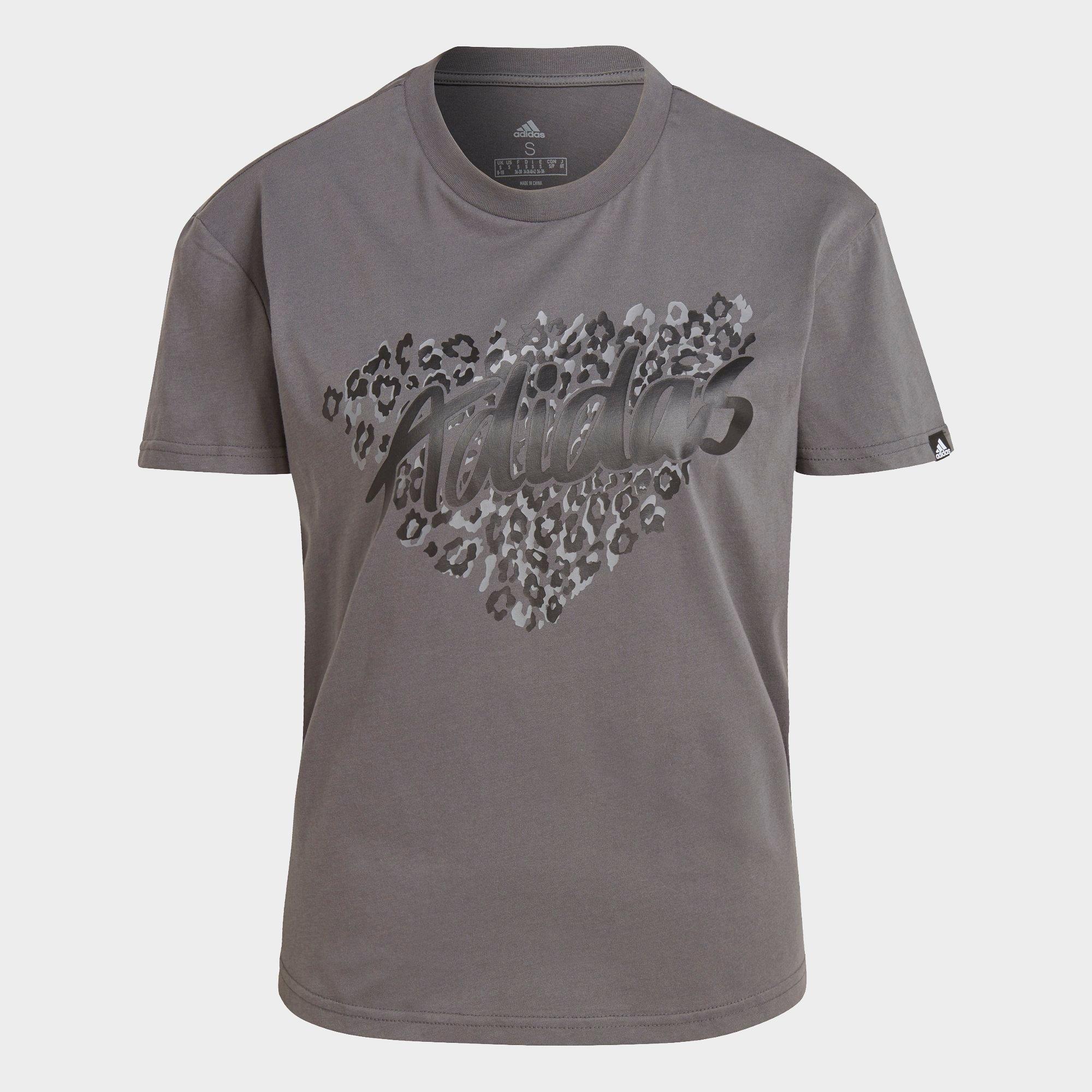 leopard print adidas t shirt