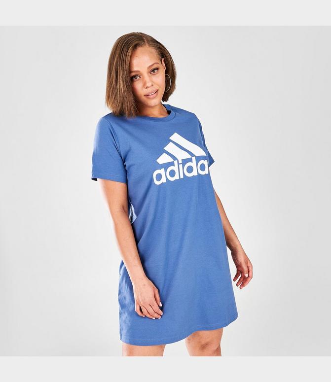 Women's adidas Essentials T-Shirt Dress (Plus Size)| Finish Line Women's adidas Essentials T-Shirt Dress (Plus Size)| Finish Line