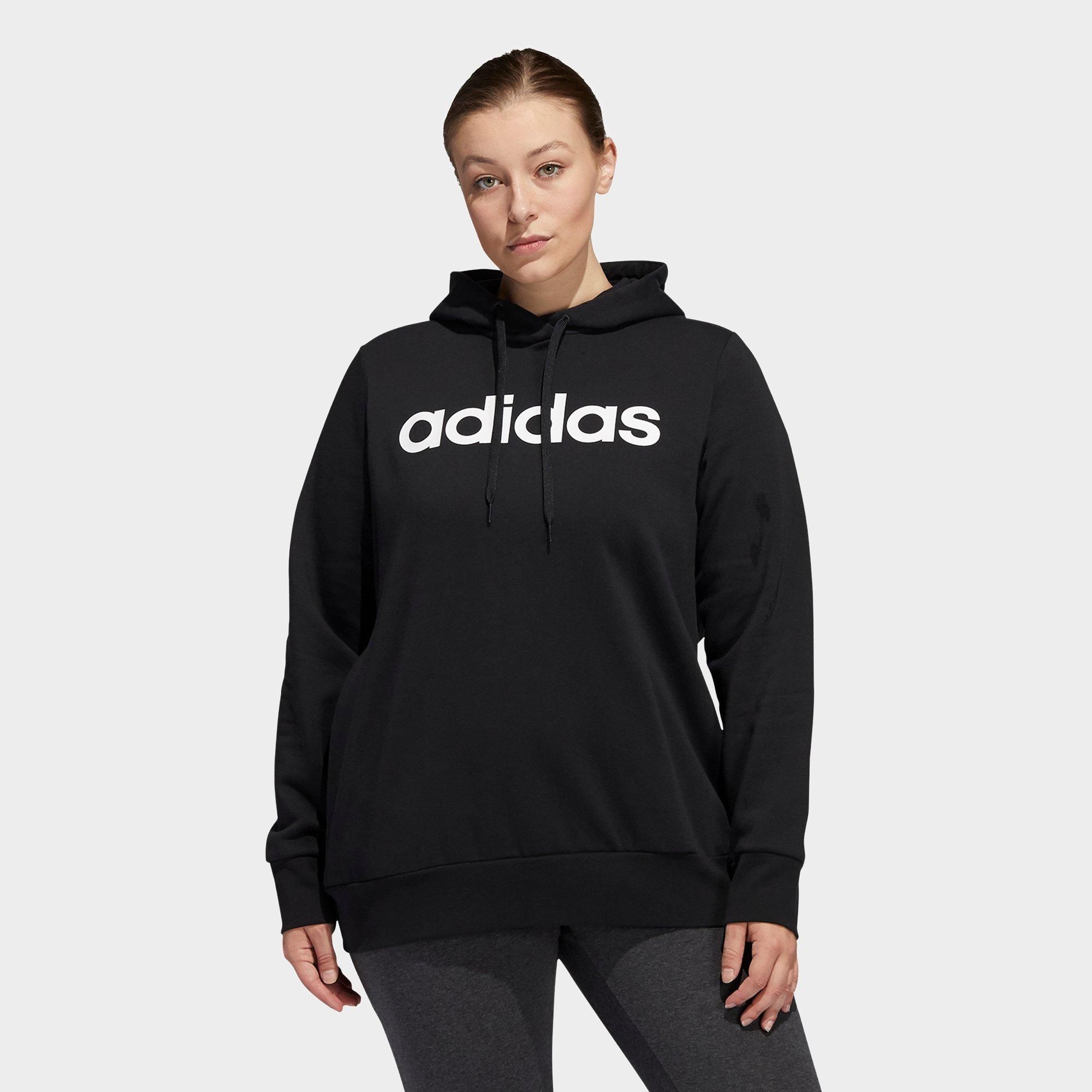 adidas essentials linear hoodie women's