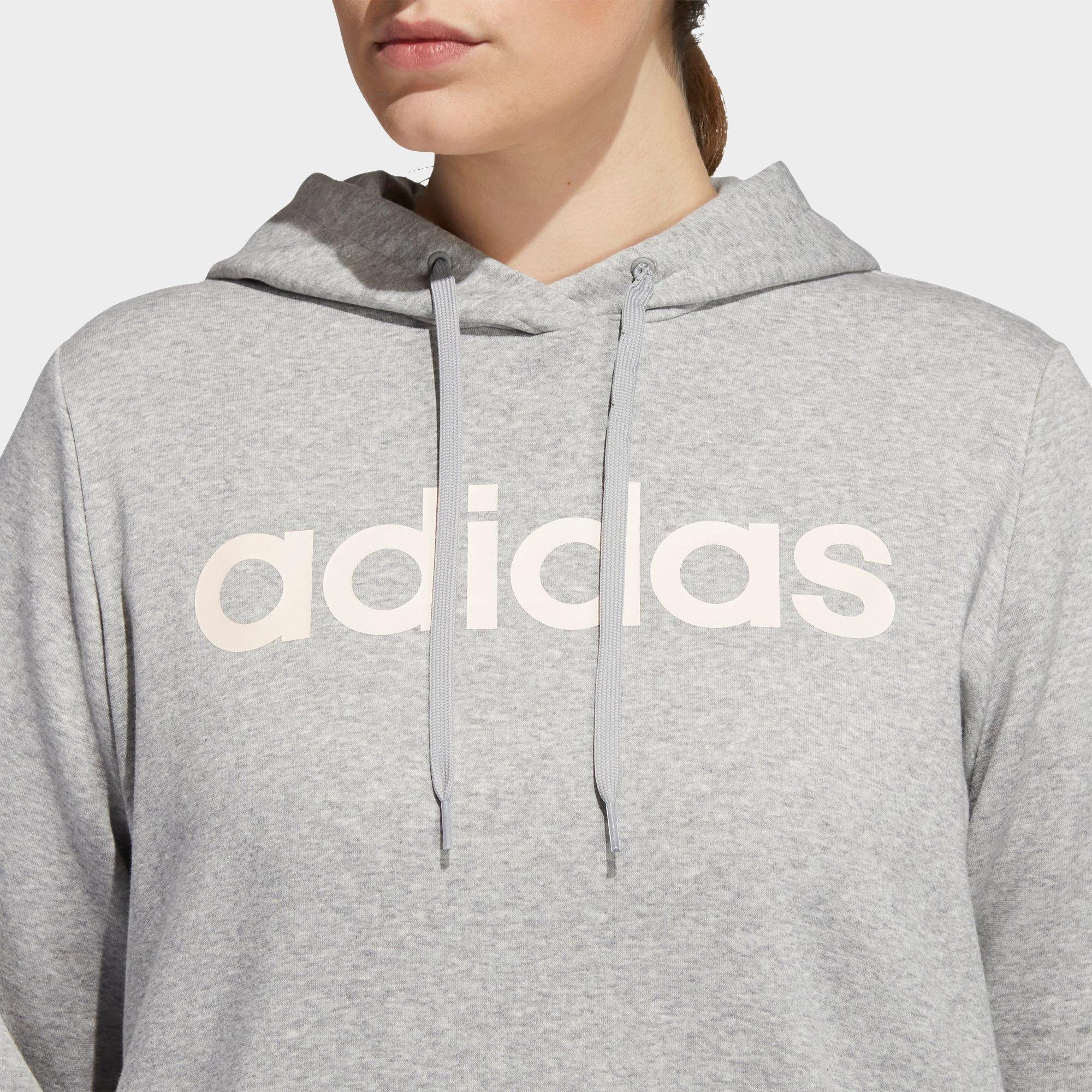 adidas linear fleece hoodie