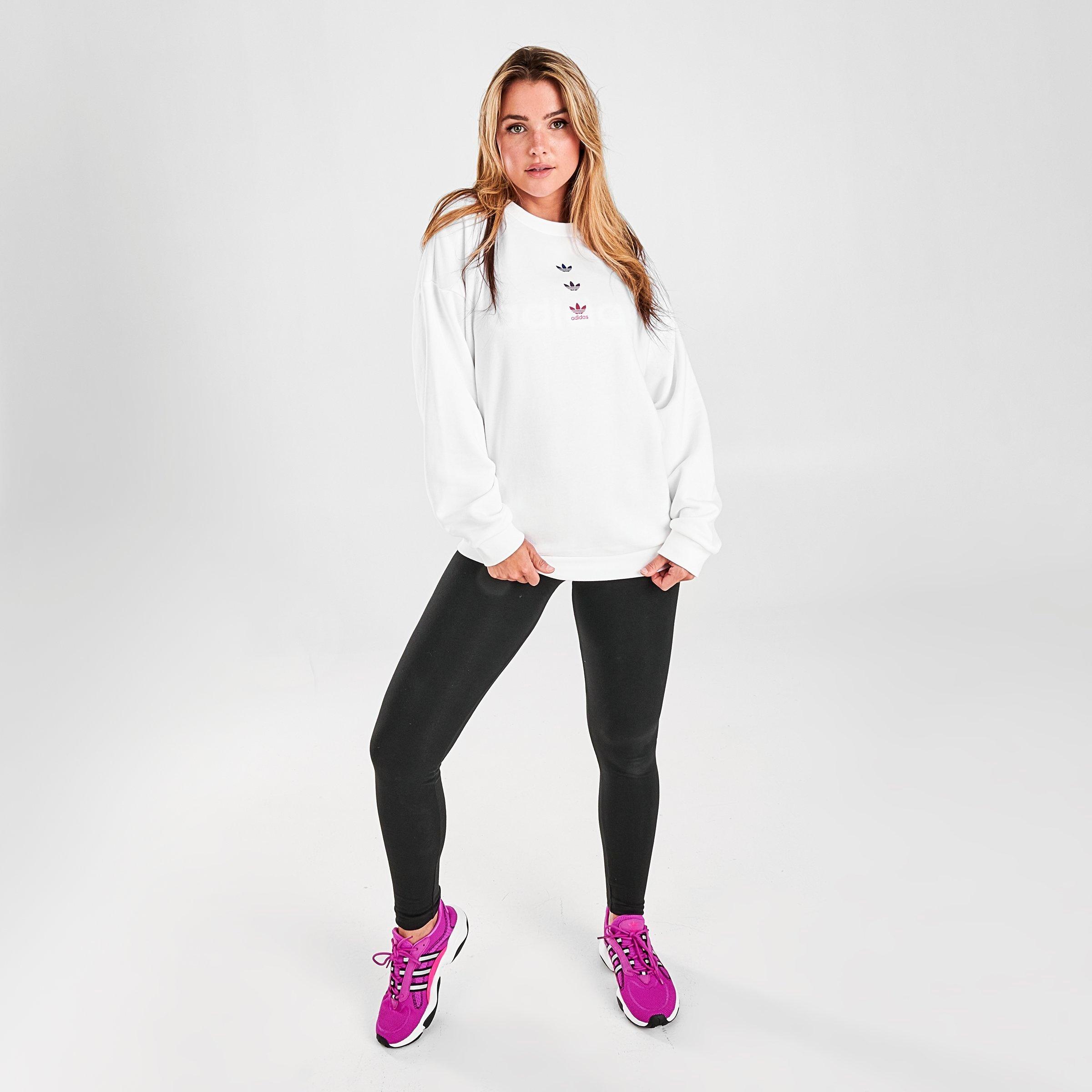 adidas originals repeat trefoil crew sweatshirt