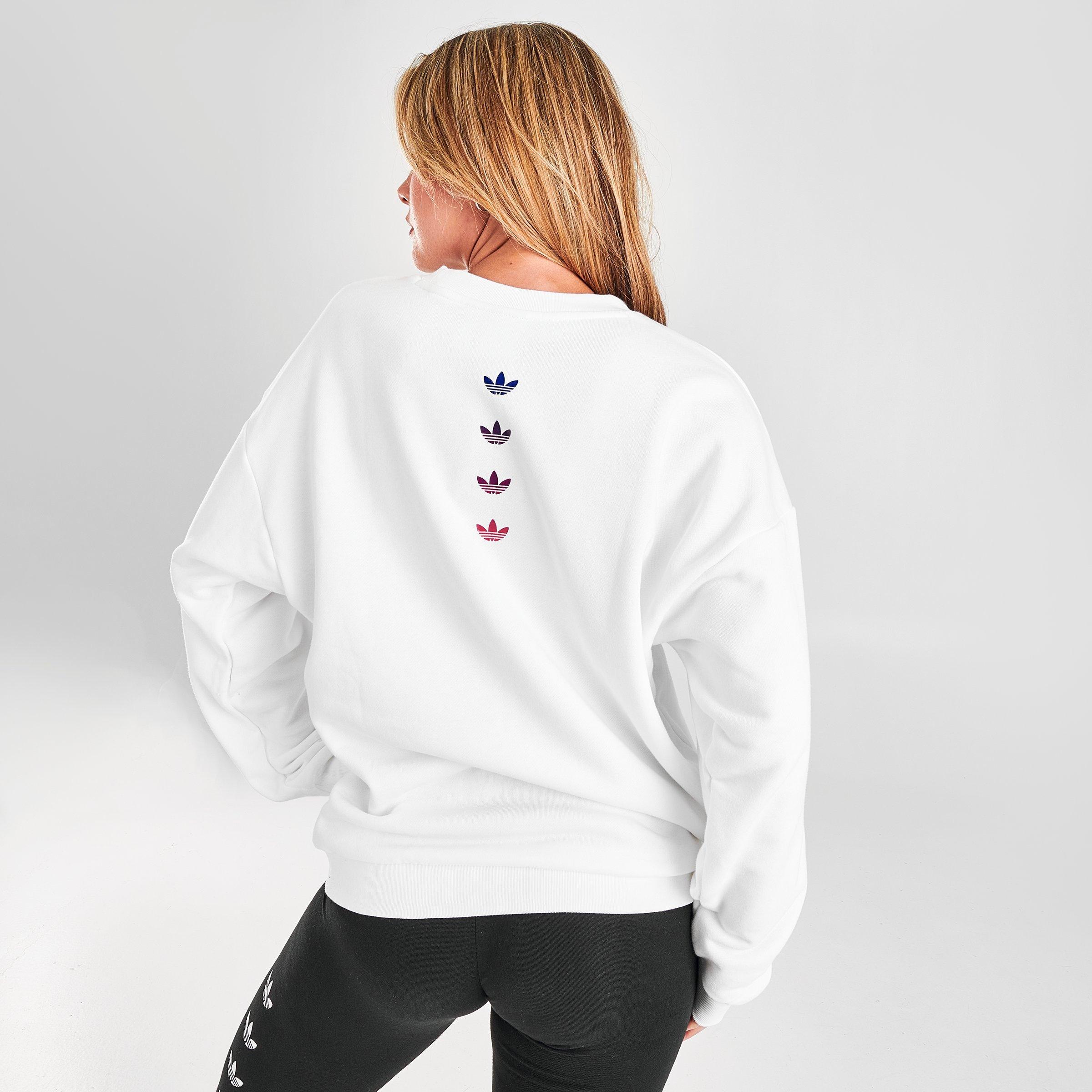 adidas white sweater women's