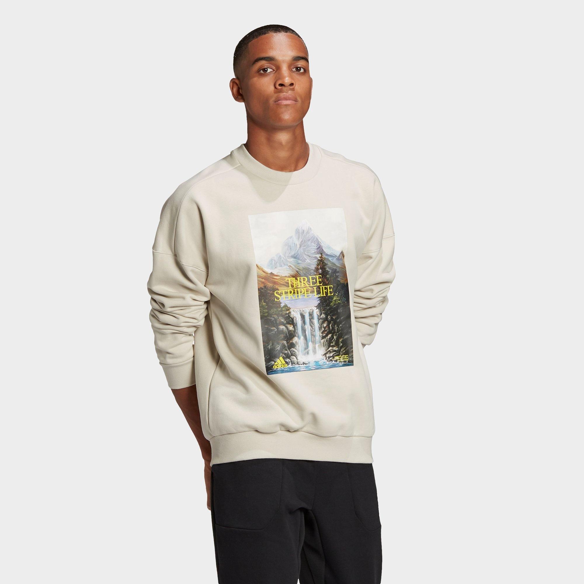 mens crew neck sweatshirts graphic