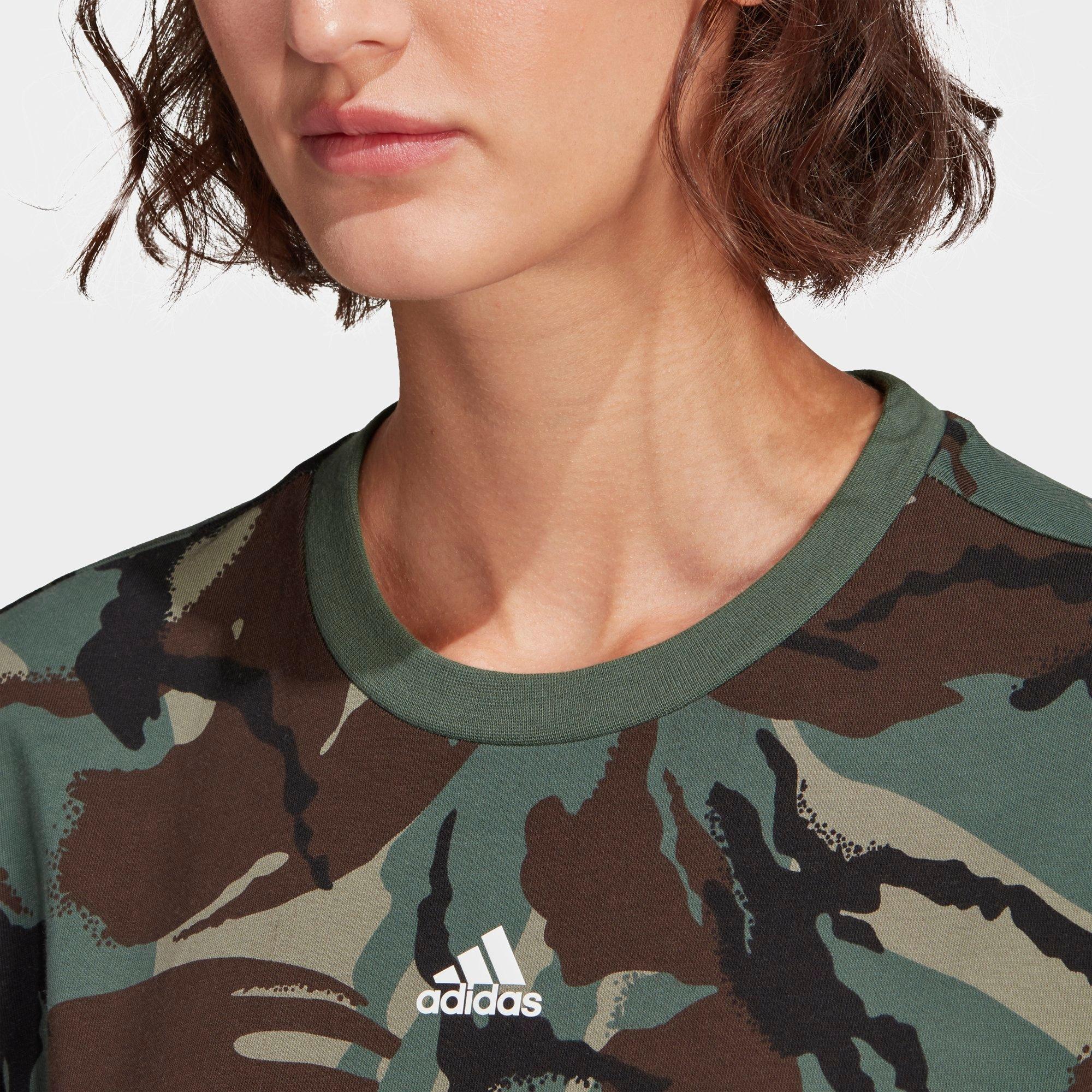 camo adidas shirt women's