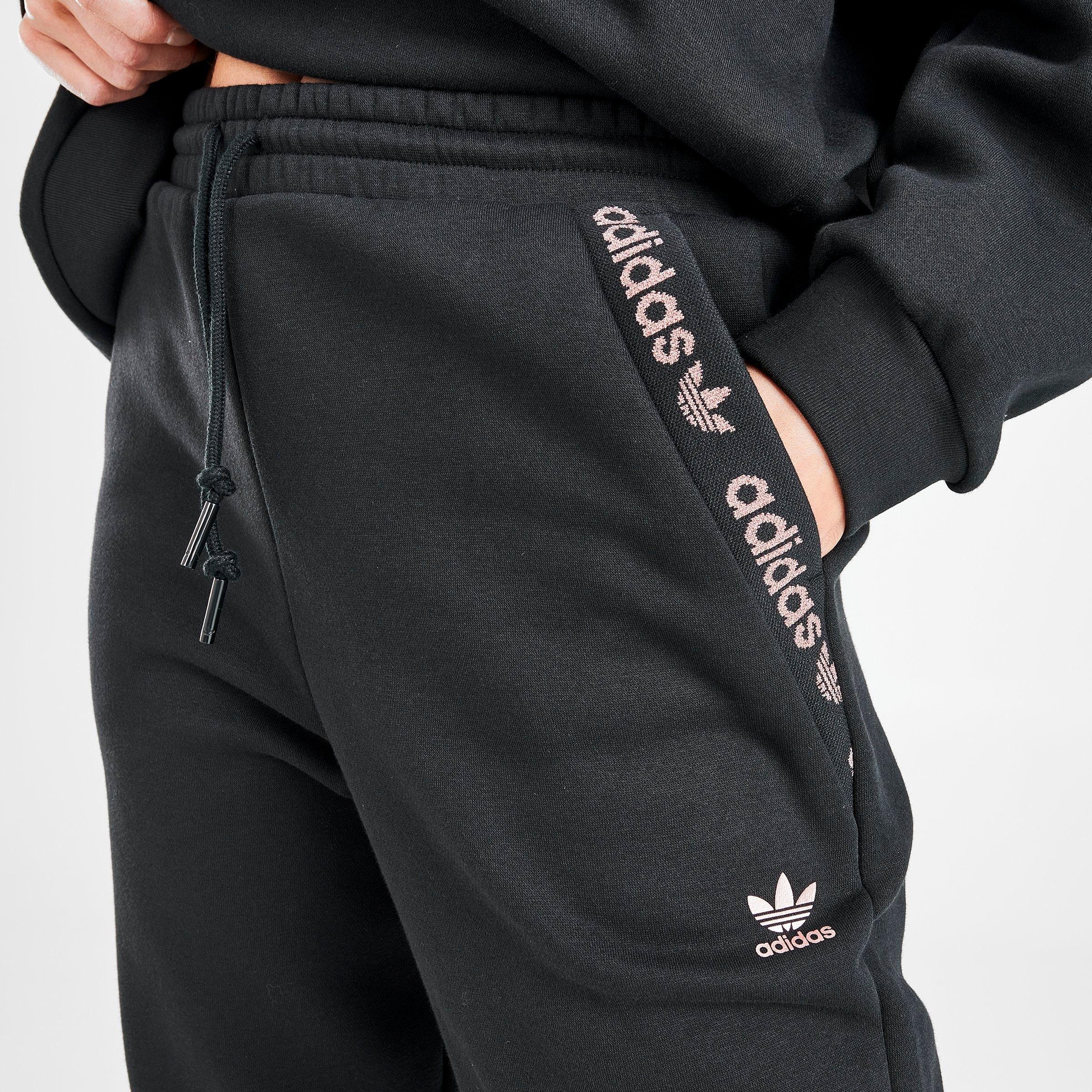 black adidas sweatpants womens