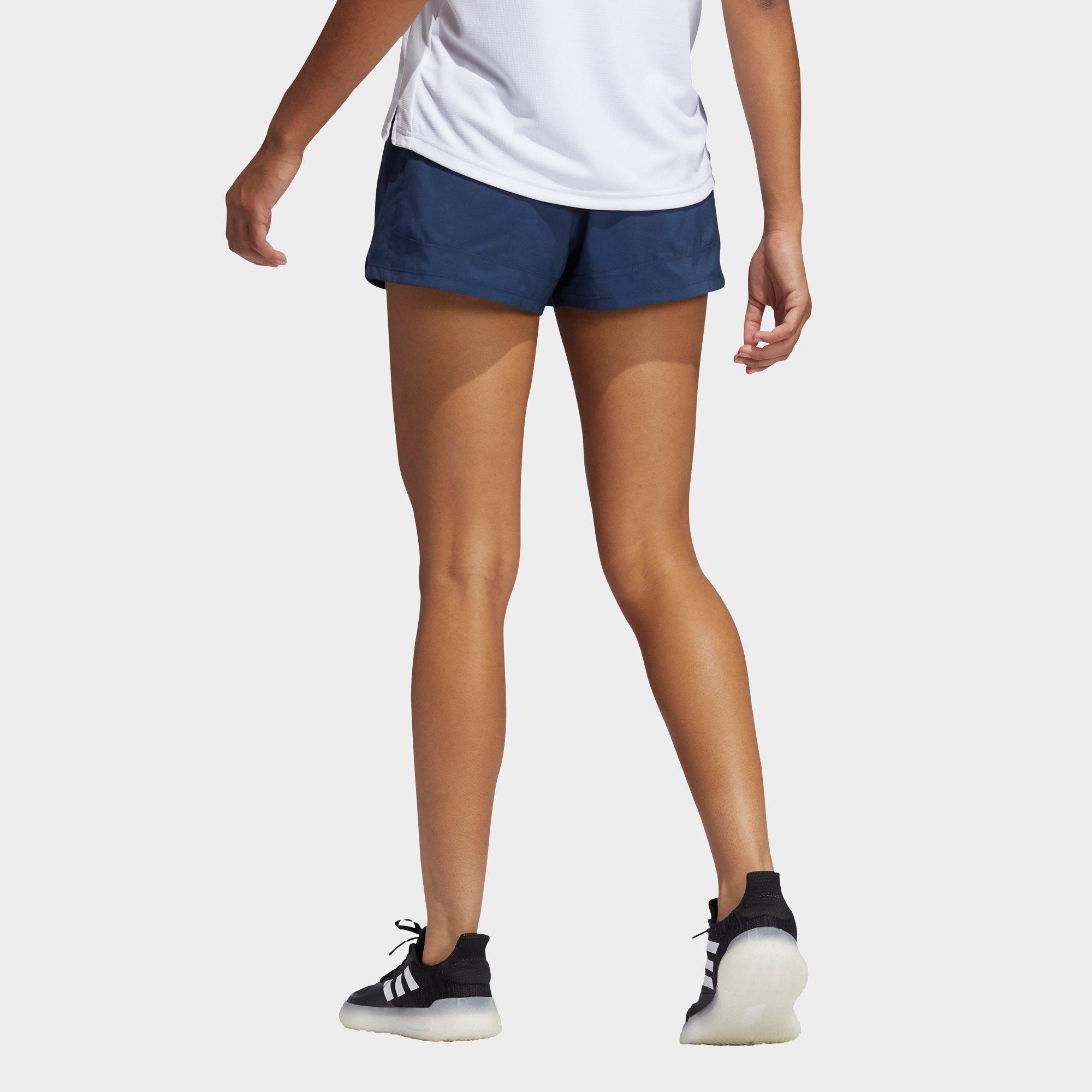 adidas women's badge of sport print pacer shorts