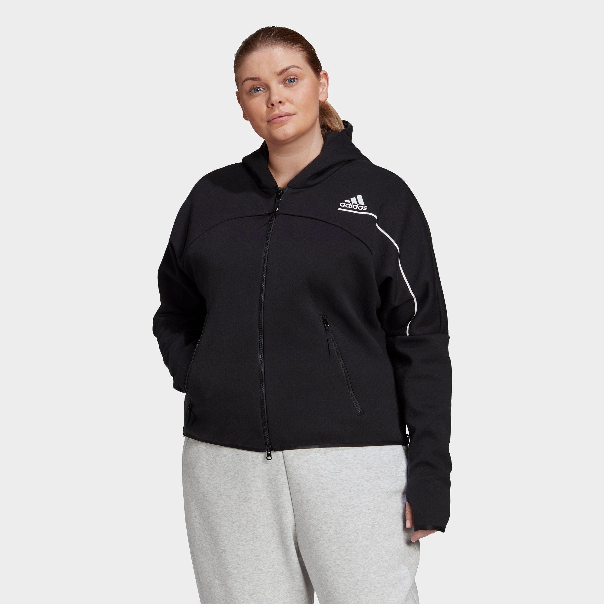 adidas hoodie women's plus size