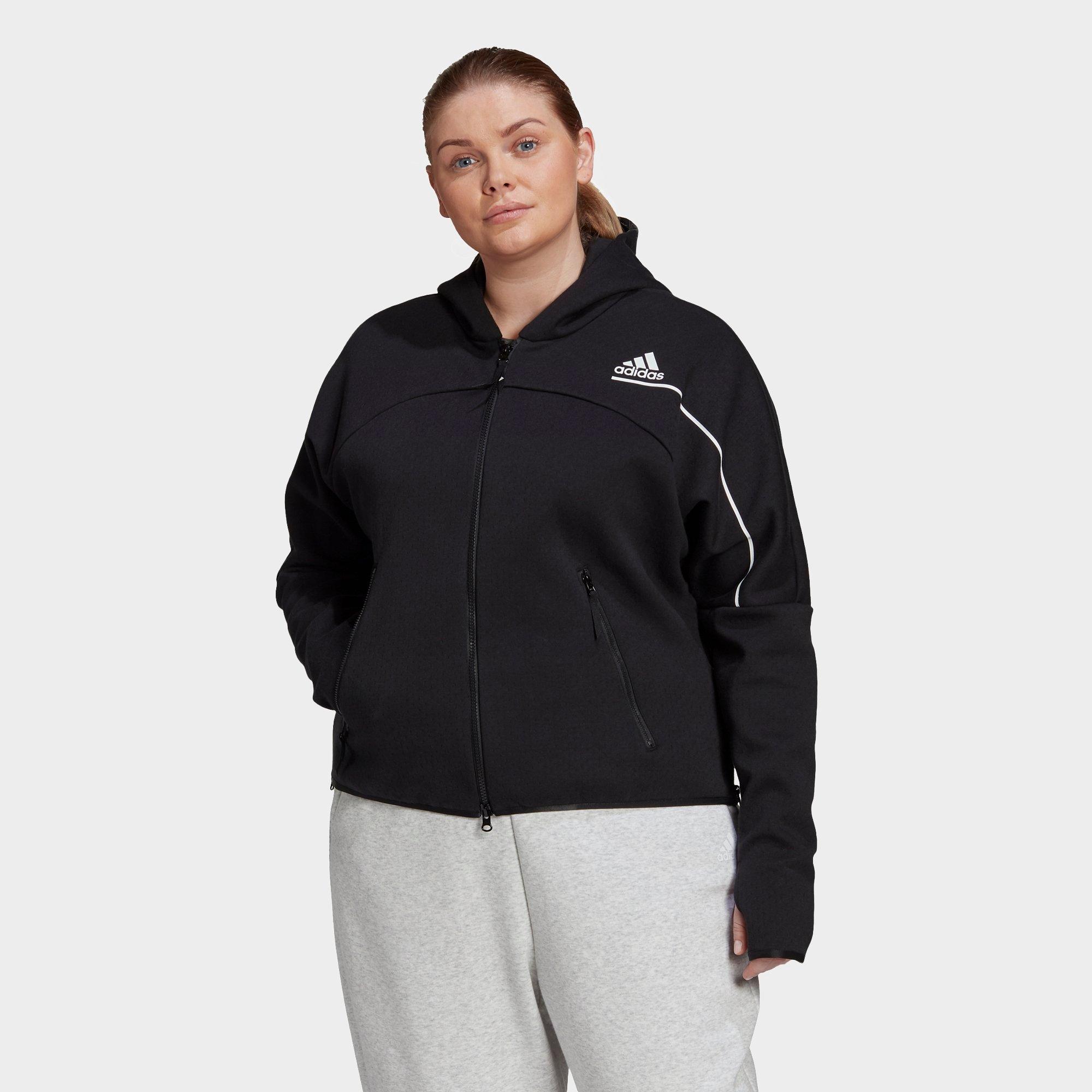Women S Adidas Athletics Z N E Hoodie Plus Size Finish Line