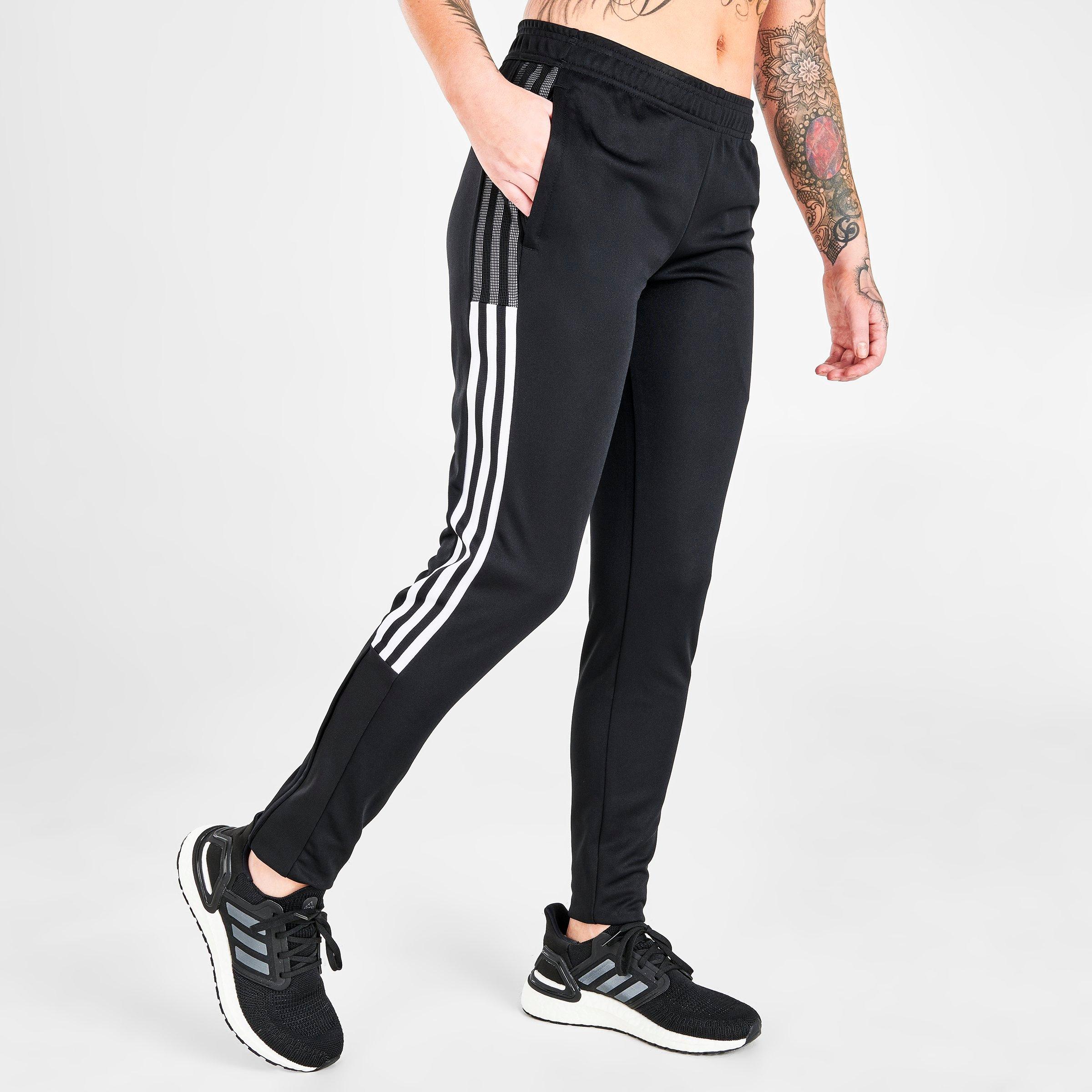 adidas black and white pants womens