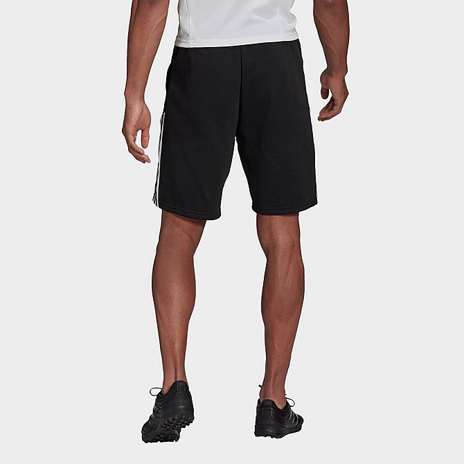 Front Three Quarter view of Men's adidas Tiro 21 Sweat Shorts in Black Click to zoom