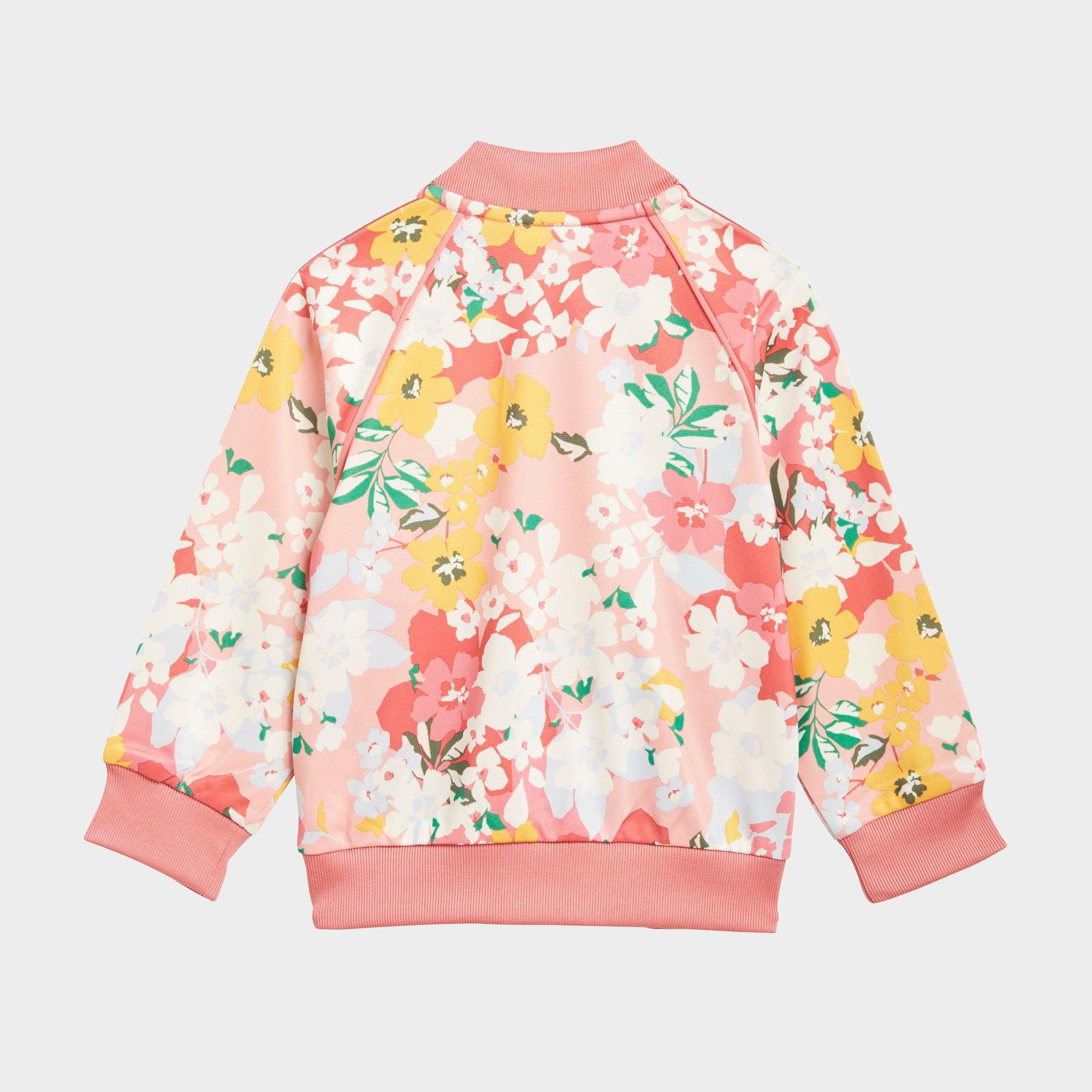 kids adidas floral tracksuit