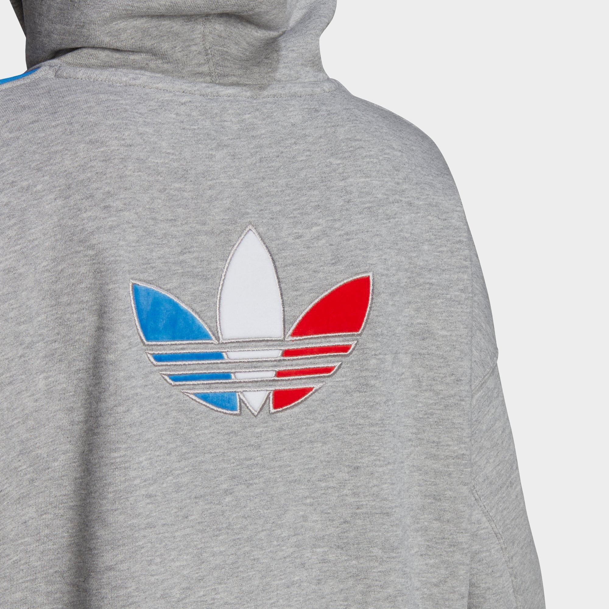 adidas originals trefoil cropped hoodie sweatshirt