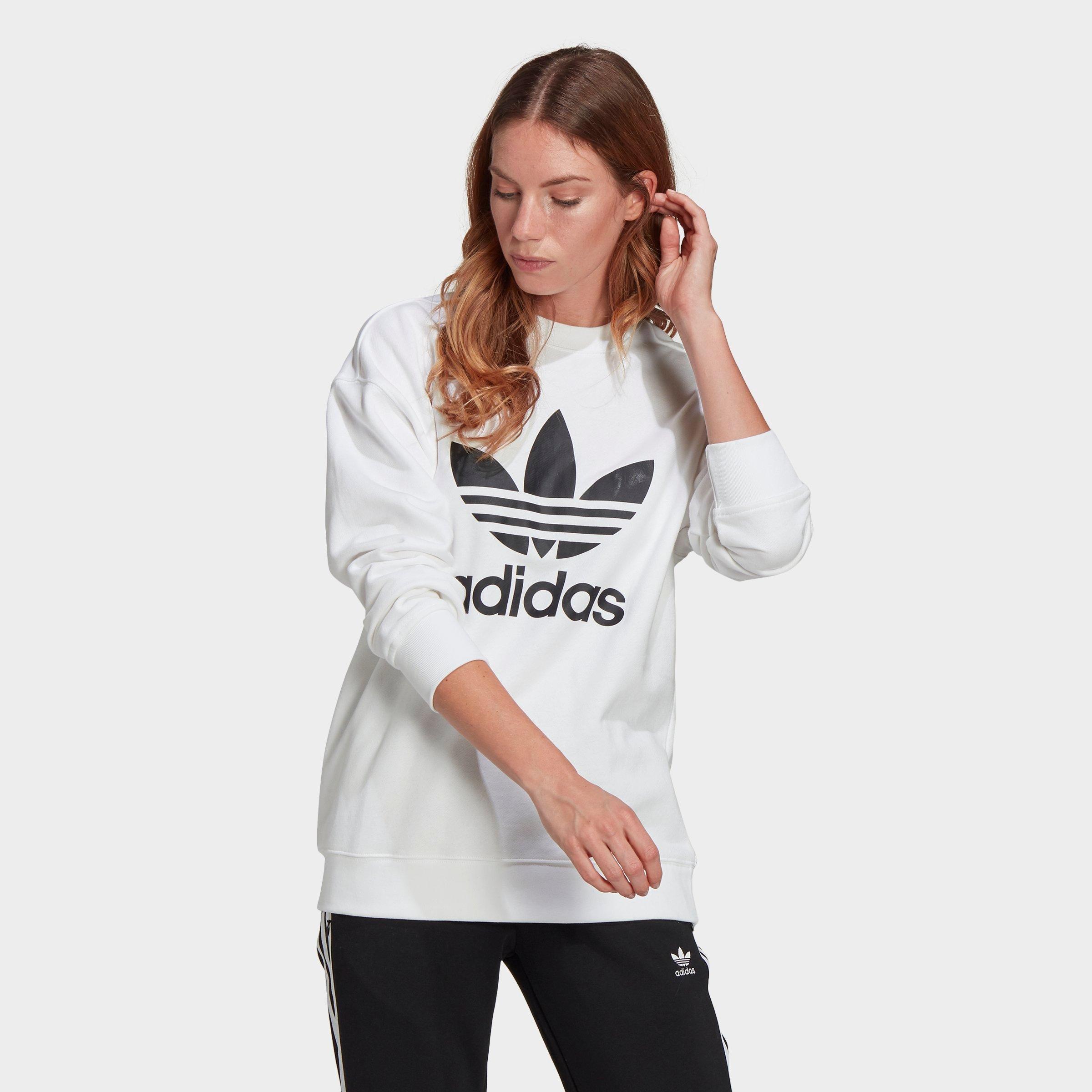 women's trefoil crew sweatshirt