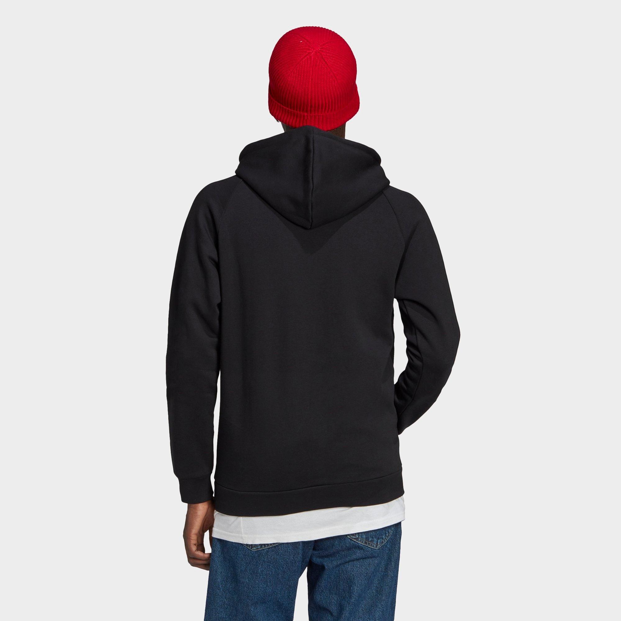 adidas men's original trefoil street graphic front pocket hoodie