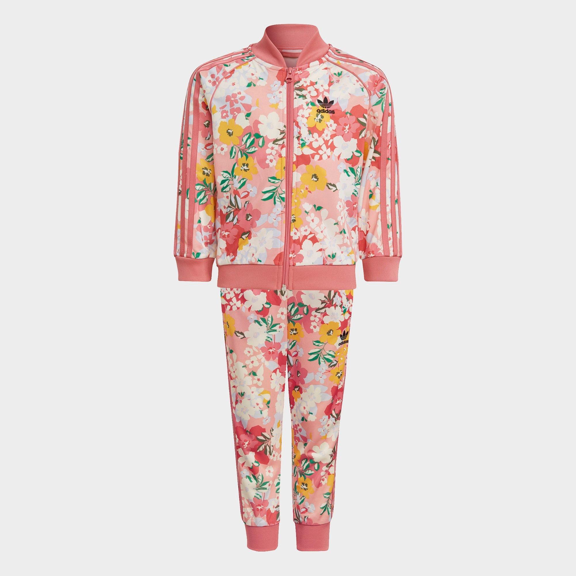 floral adidas suit