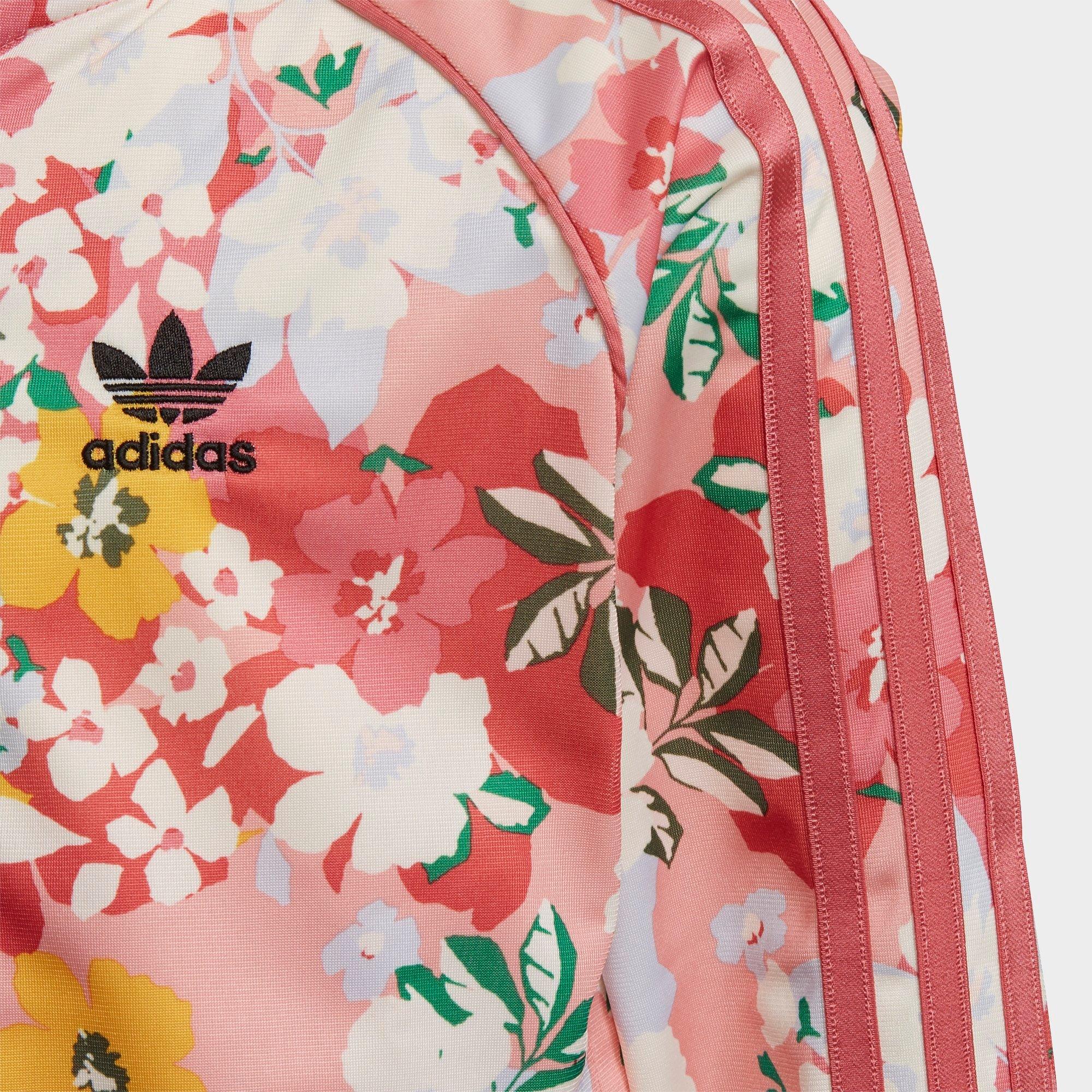 floral adidas suit