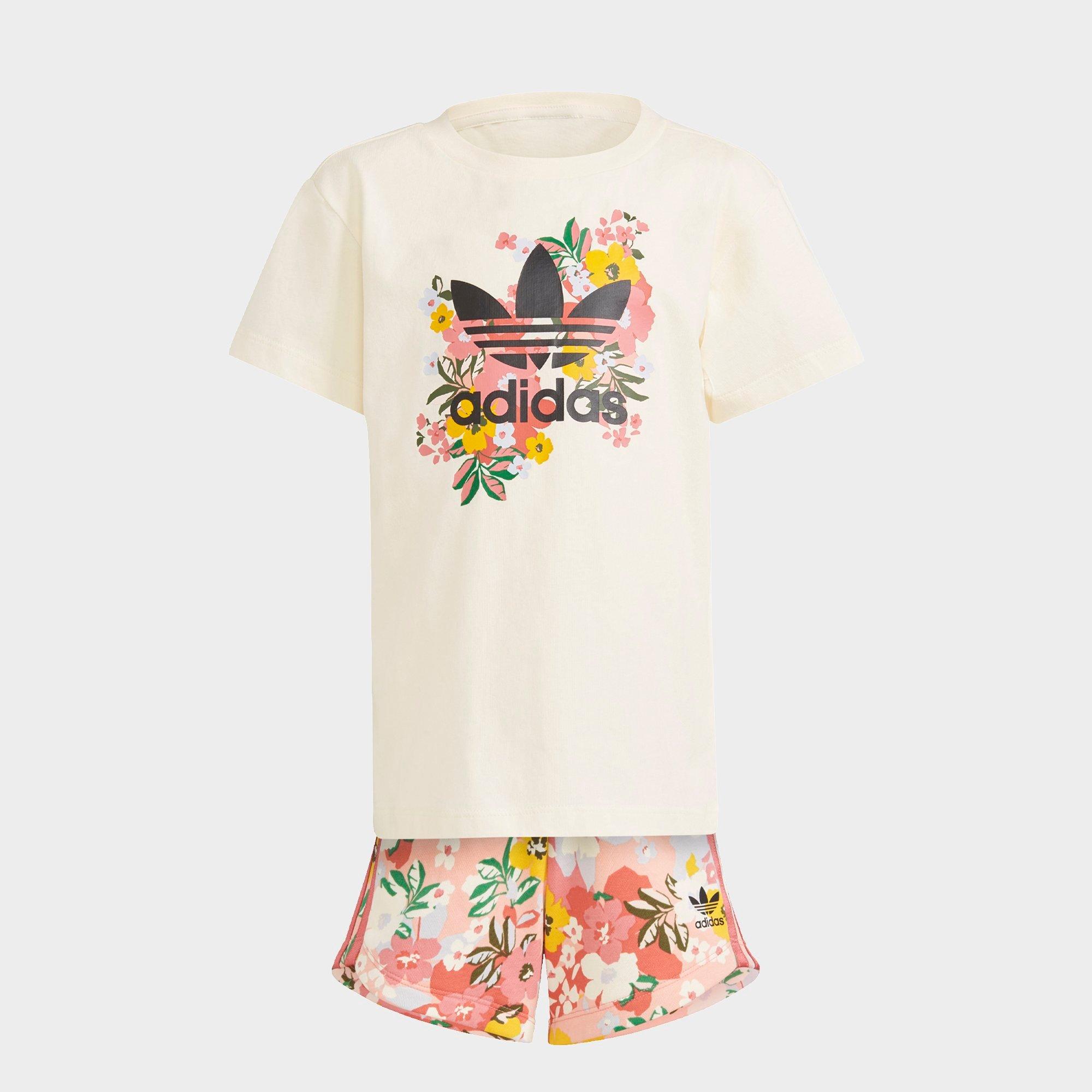 girls black adidas t shirt
