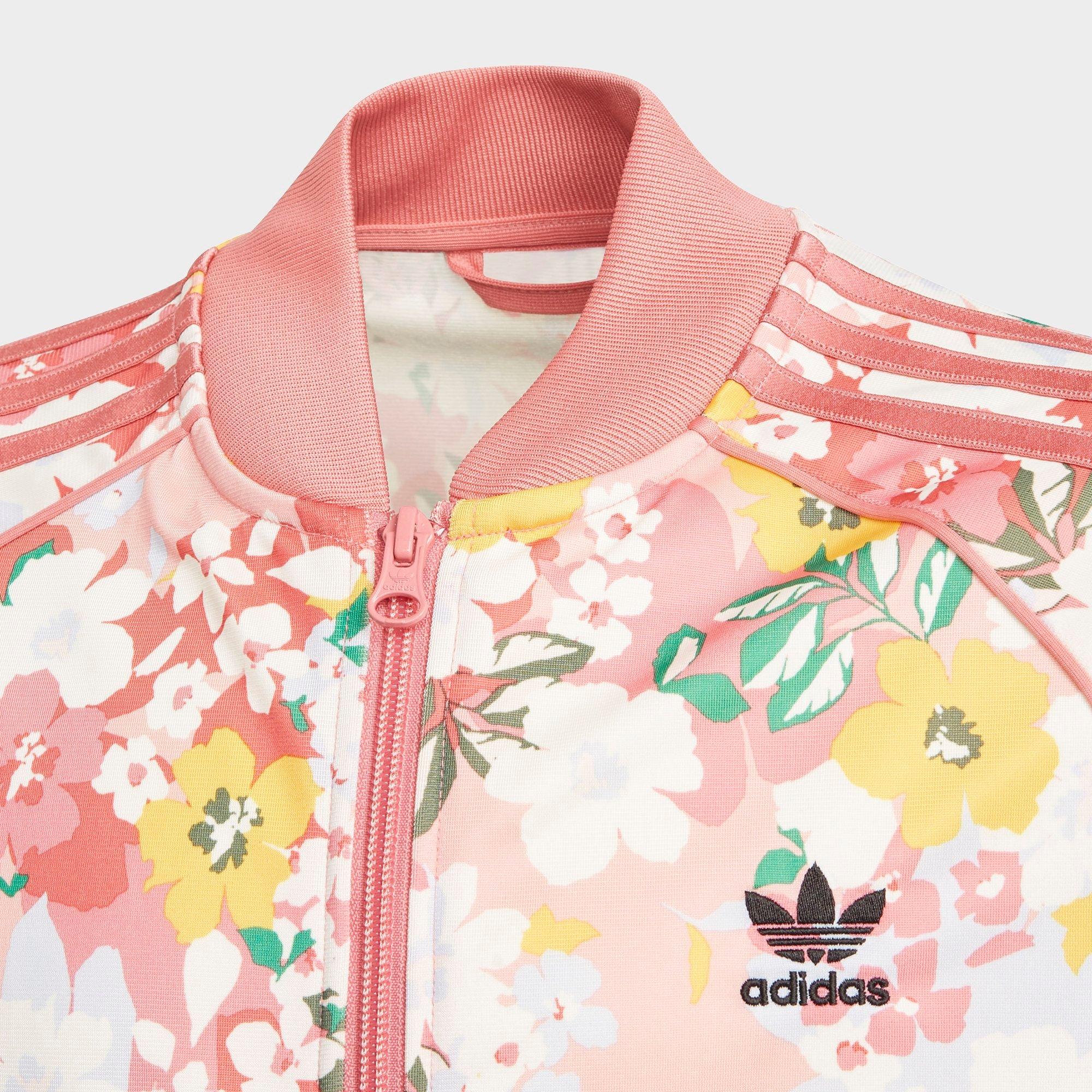 adidas pink floral jacket