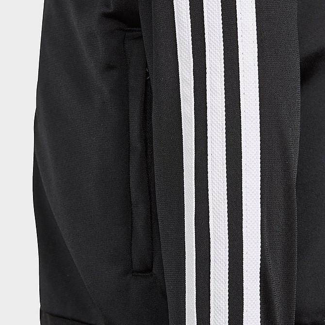 On Model 6 view of Toddler and Little Kids' adidas Originals Adicolor SST Track Suit in Black/White Click to zoom