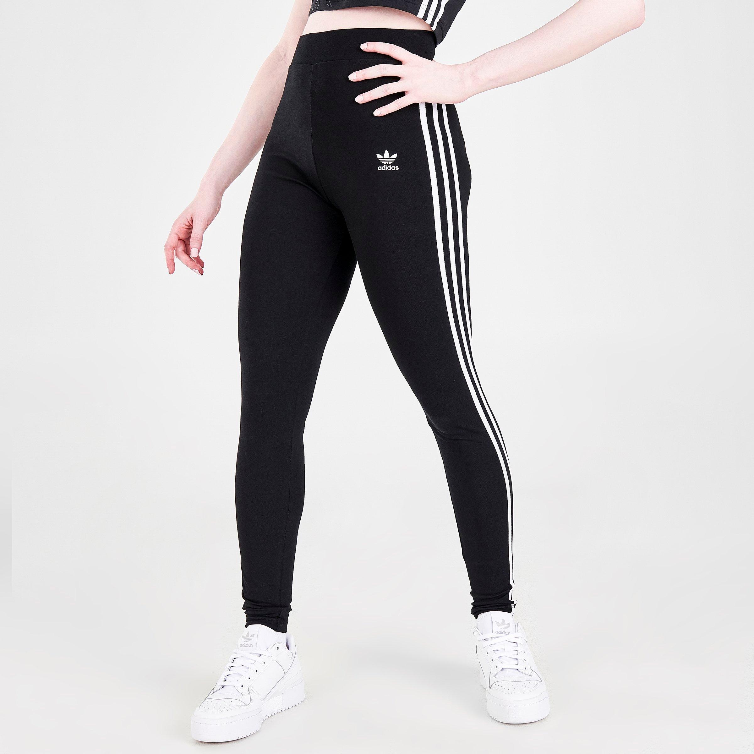 jd adidas 3 stripe leggings