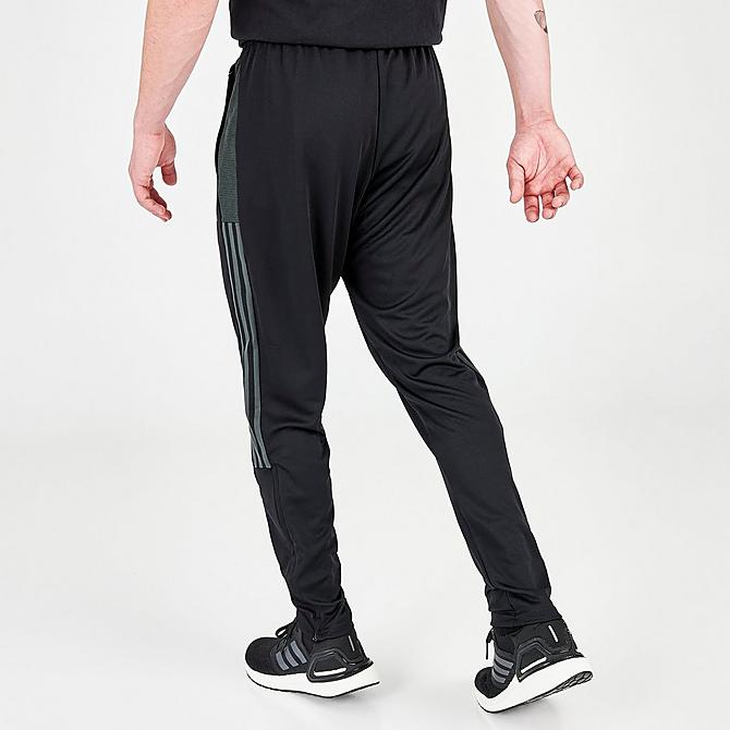 Back Right view of Men's adidas Tiro 21 Track Pants in Black/Solid Grey Click to zoom