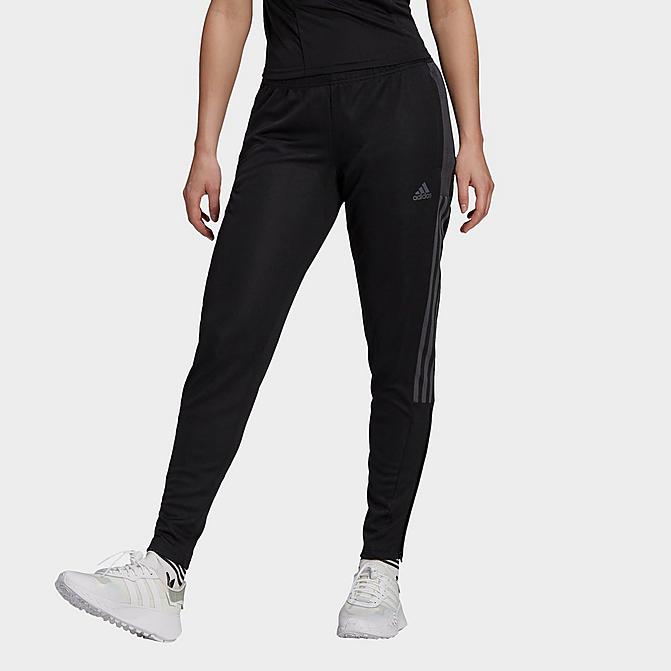 Front view of Women's adidas Tiro 21 Track Pants in Black Click to zoom