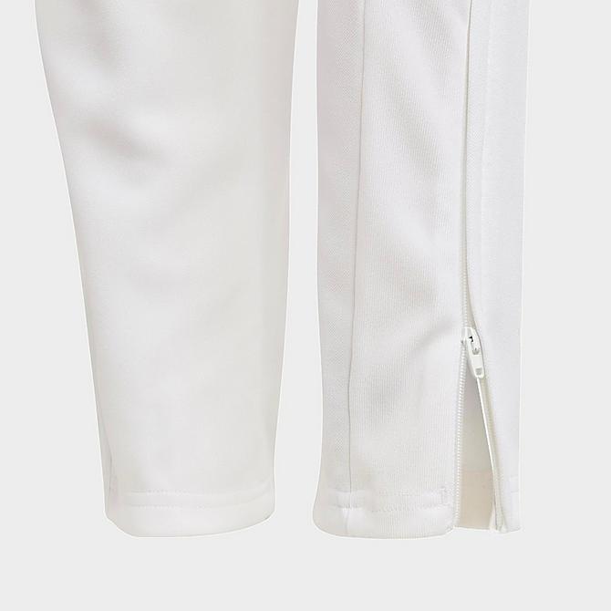 On Model 5 view of Kids' adidas Tiro Track Pants in White/Black Click to zoom