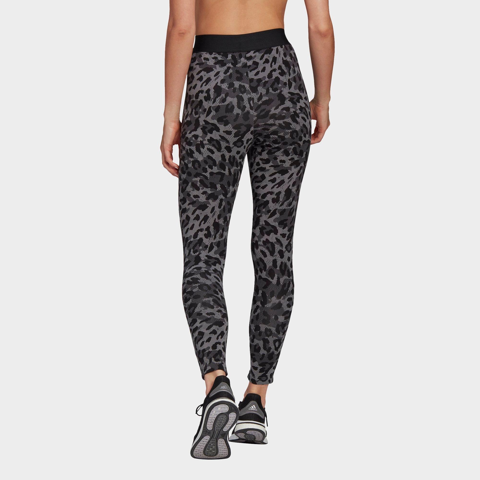 adidas tights leopard