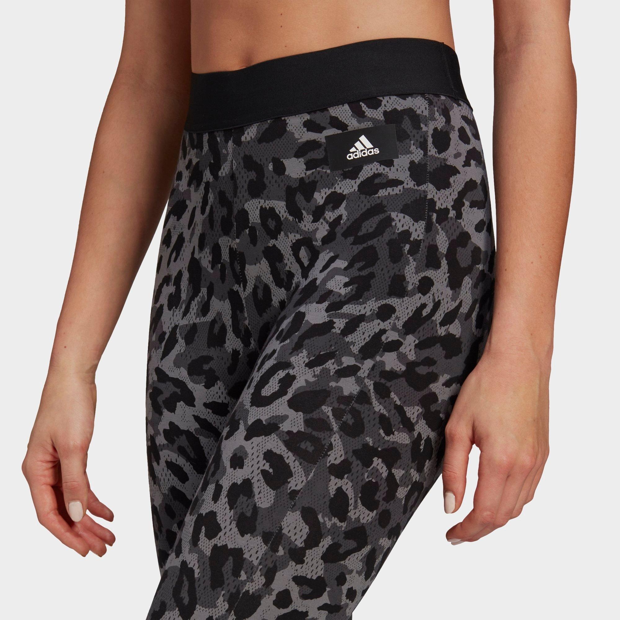 adidas tights leopard