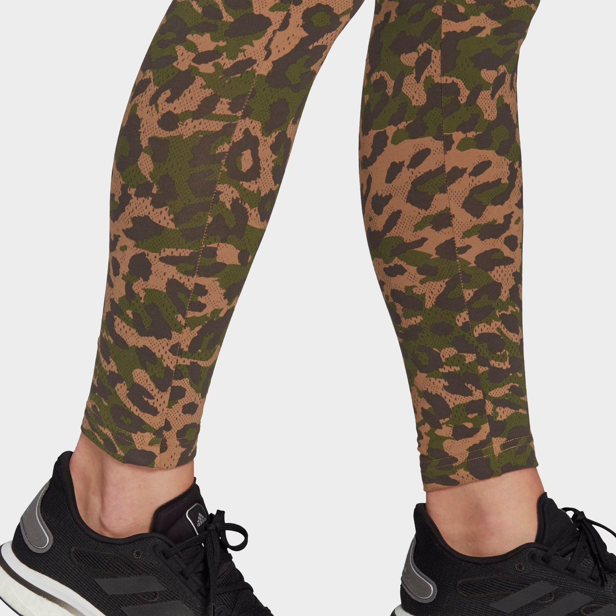 adidas leopard print tights