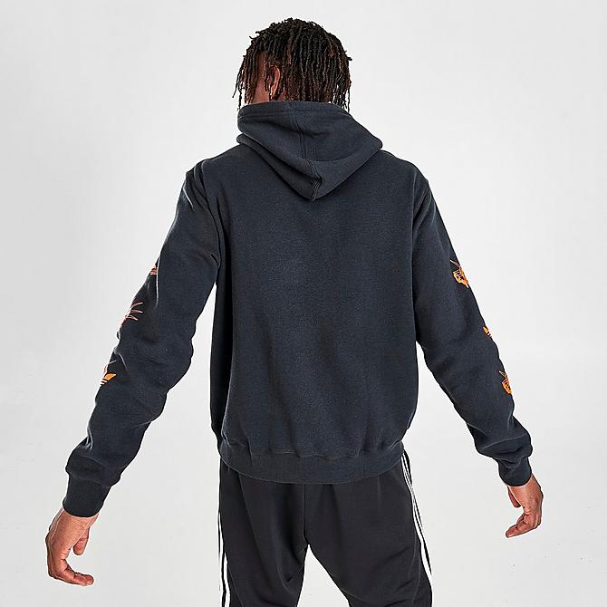Back Right view of Men's adidas Originals NYC Hoodie in Black Click to zoom