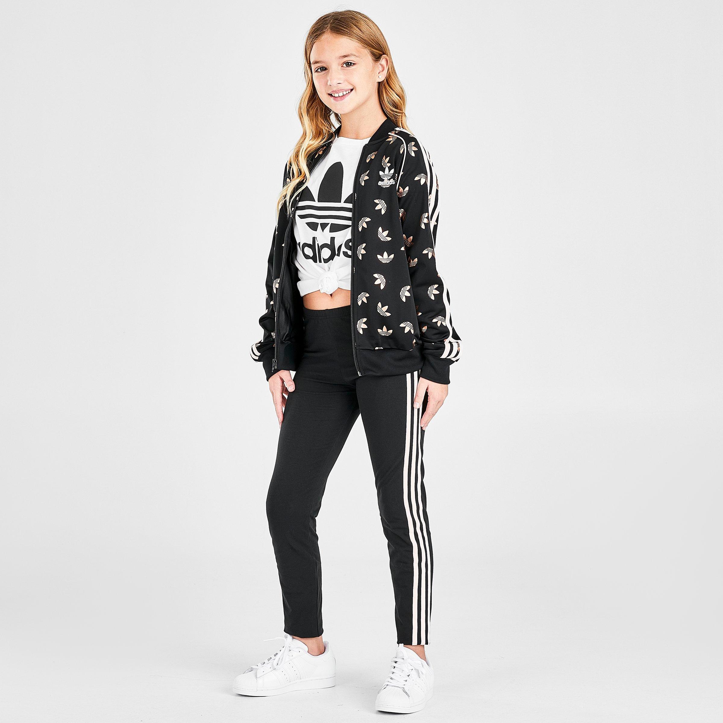 adidas jacket with logo on sleeves