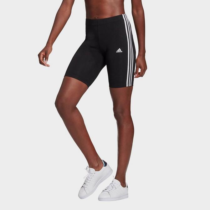 Training Essentials 3-Stripes High-Waisted Short Leggings