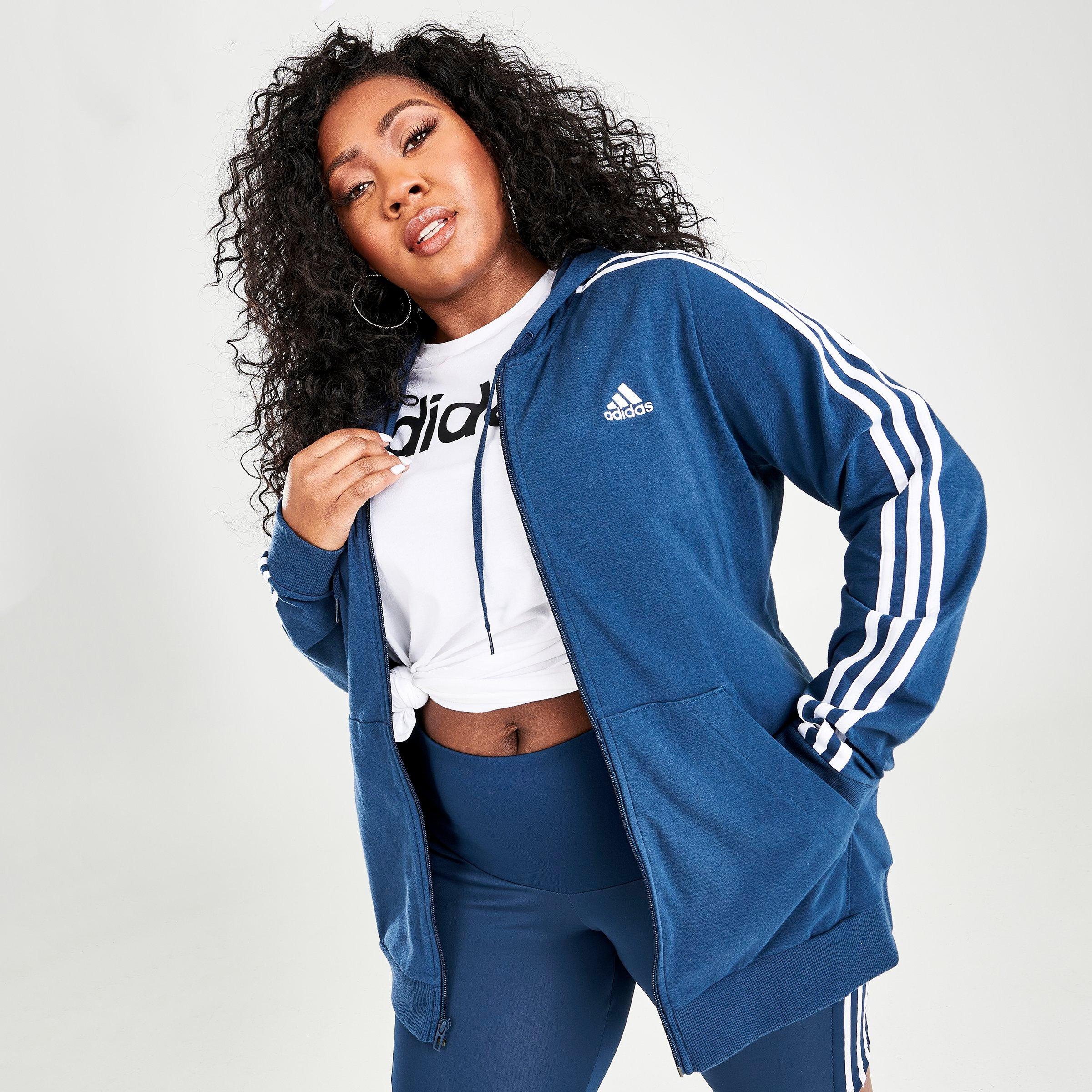 adidas hoodie women's plus size