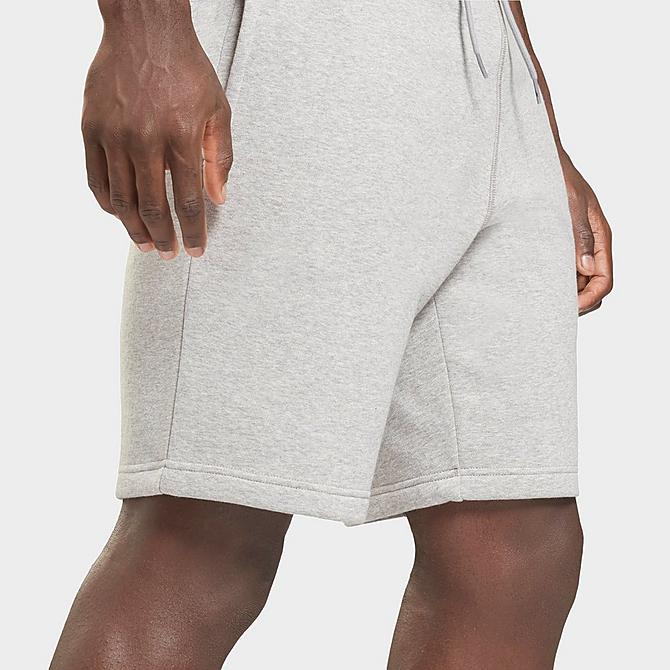 On Model 5 view of Men's Reebok Identity Fleece Shorts Click to zoom