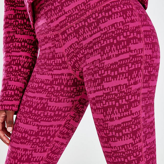 On Model 6 view of Women's Reebok MYT Training Leggings in Pursuit Pink Click to zoom