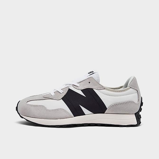 Right view of Big Kids' New Balance 327 Casual Shoes in Silver Birch/Black Click to zoom