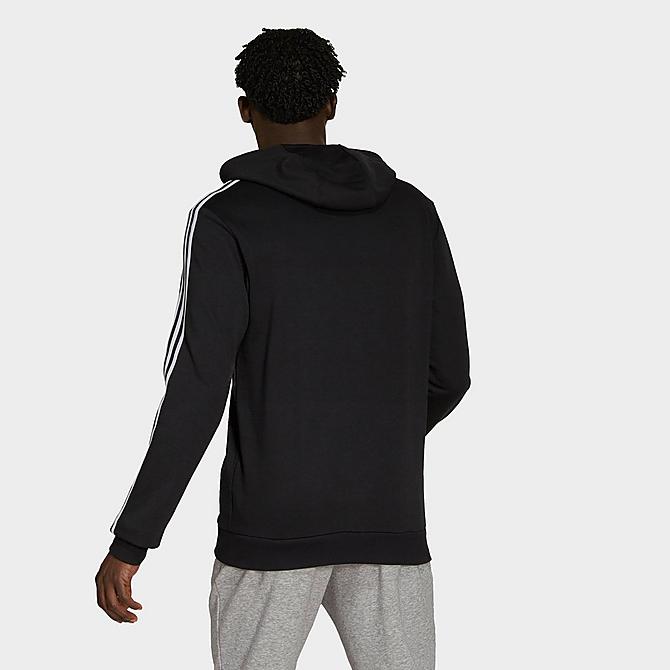 Front Three Quarter view of Men's adidas x The Simpsons Family Graphic Hoodie in Black Click to zoom