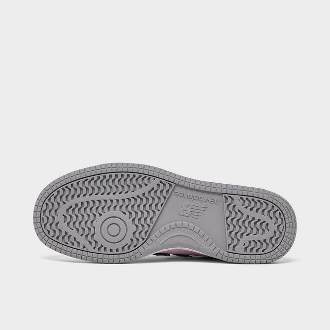 Bottom view of Big Kids' New Balance 480 Casual Shoes in Twilight Haze/Rose Sugar Click to zoom