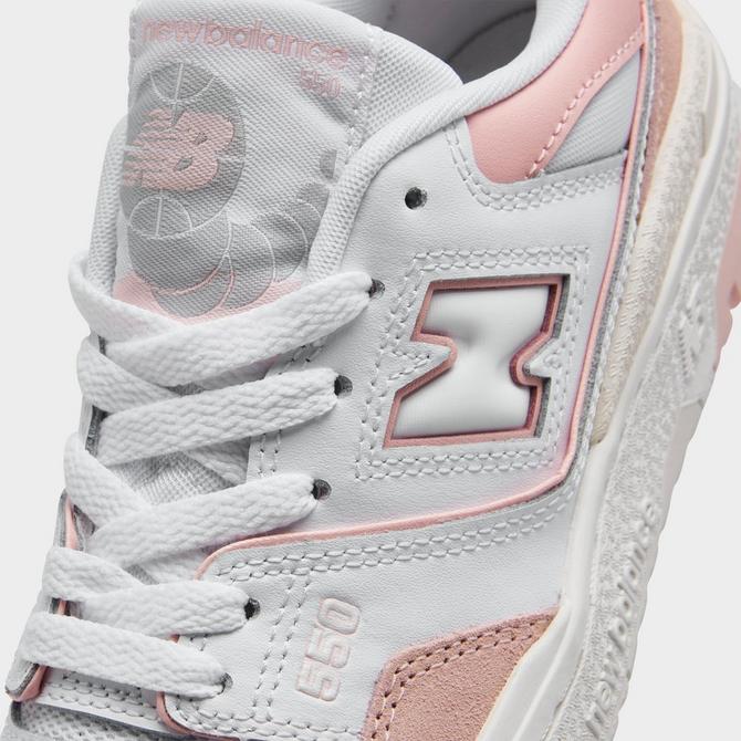 White and pink outlet new balance shoes