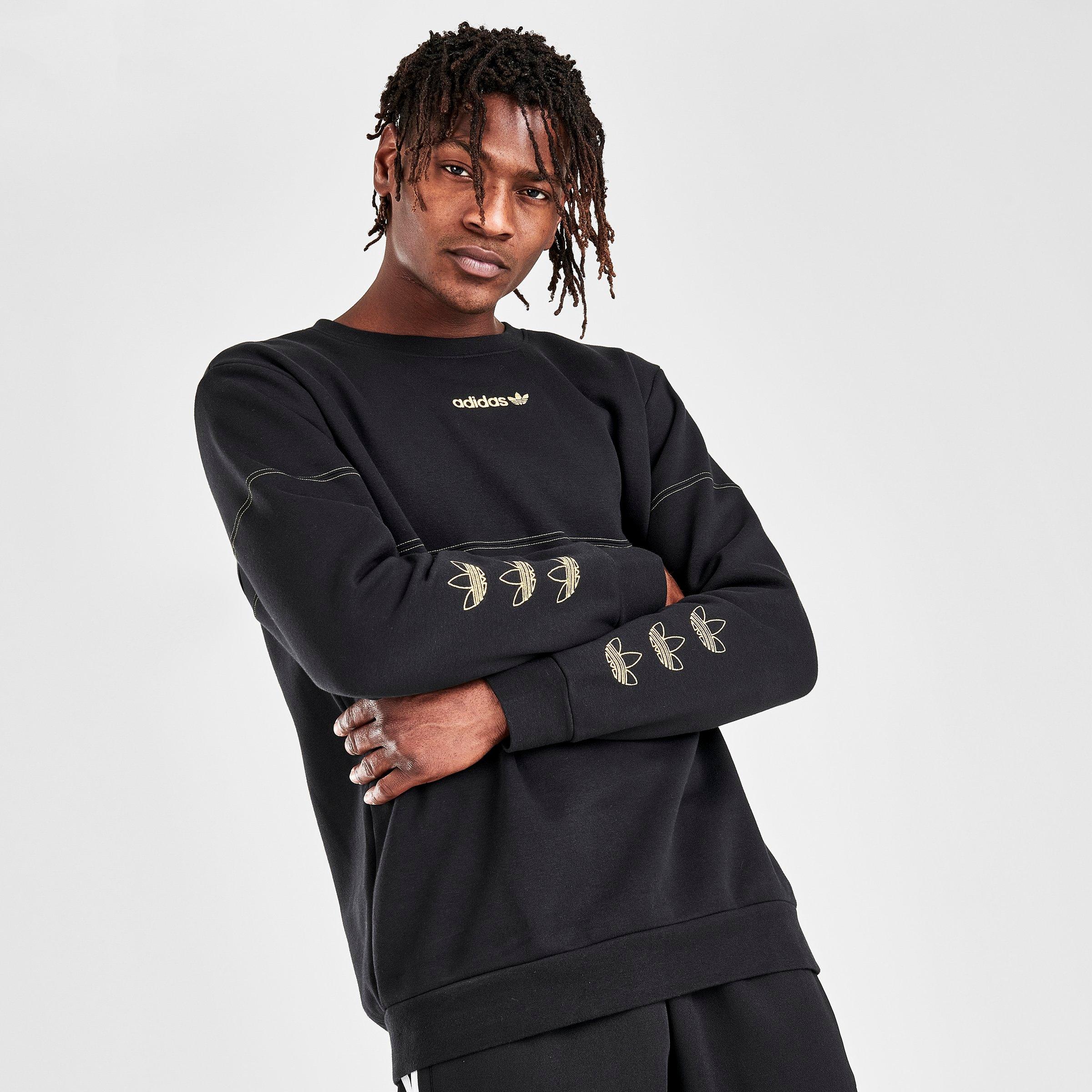 mens adidas trefoil crew sweatshirt