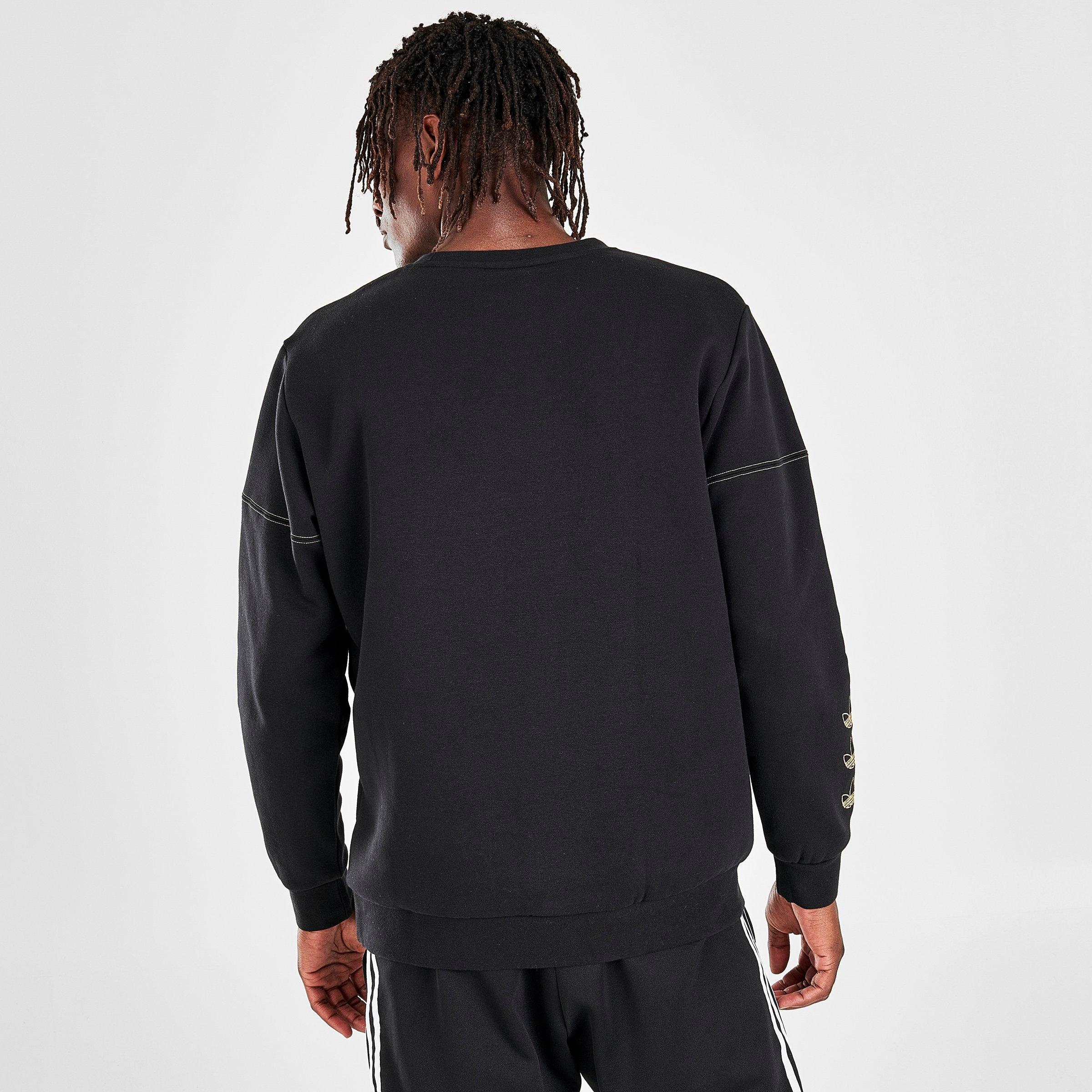 gray adidas crew neck sweatshirt