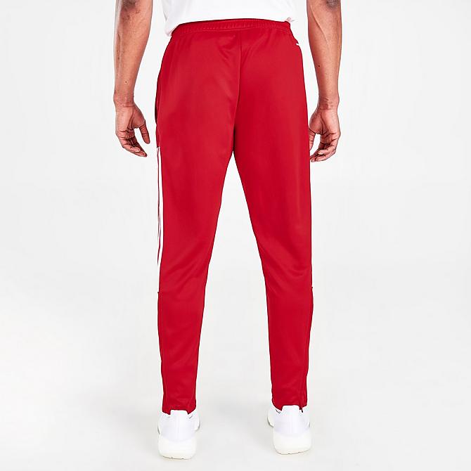 Back Right view of Men's adidas Tiro 21 Track Pants in Team Power Red/White Click to zoom
