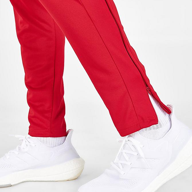 On Model 6 view of Men's adidas Tiro 21 Track Pants in Team Power Red/White Click to zoom