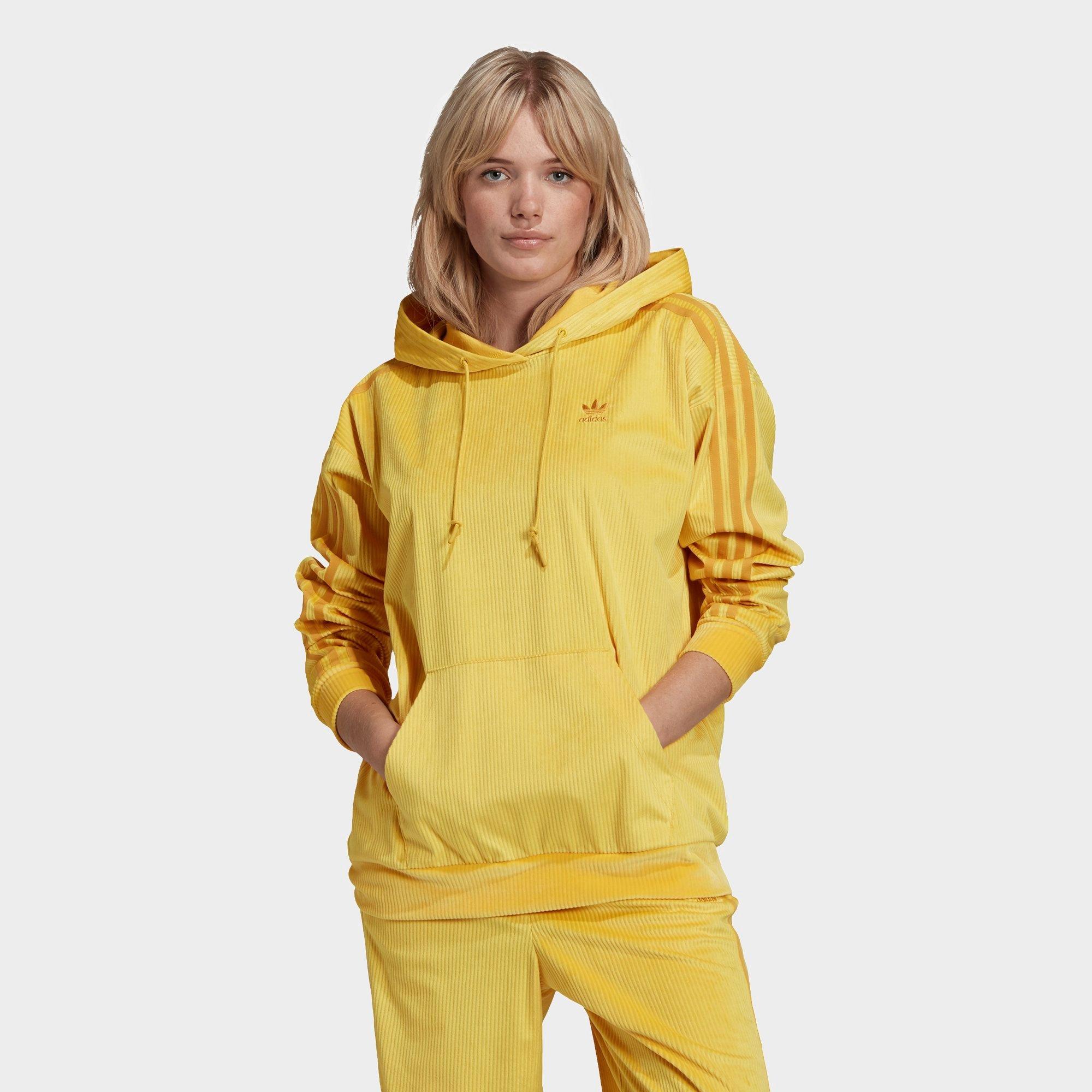 womens yellow adidas hoodie