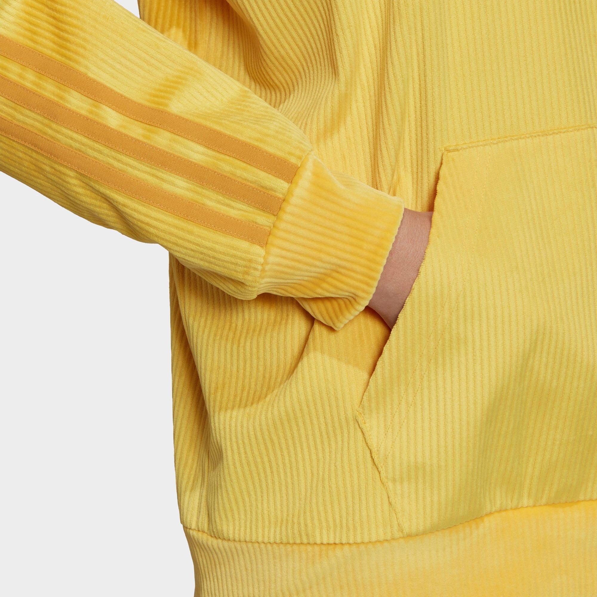 adidas originals sweatshirt dress with velvet sleeves