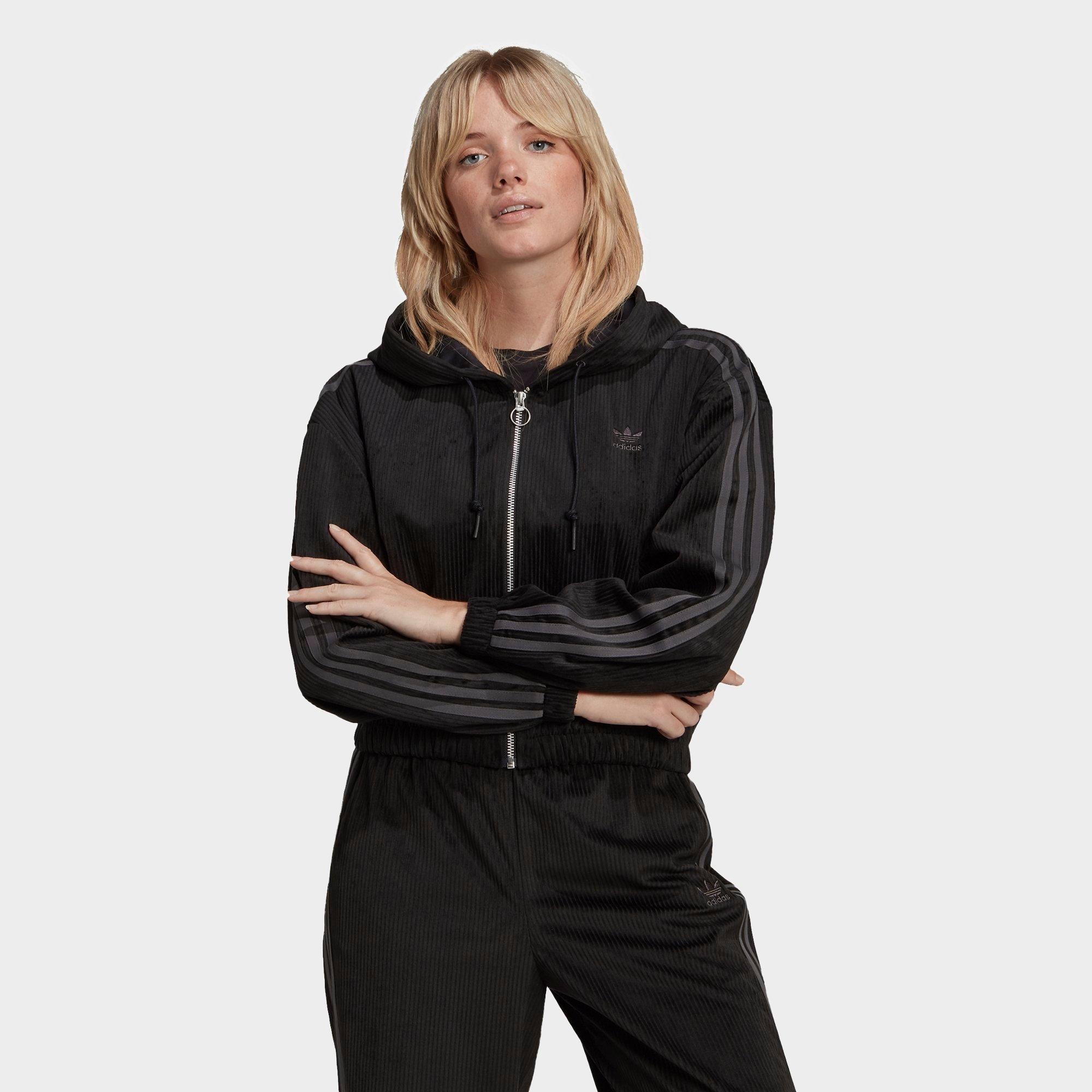 adidas velvet hoodie women's