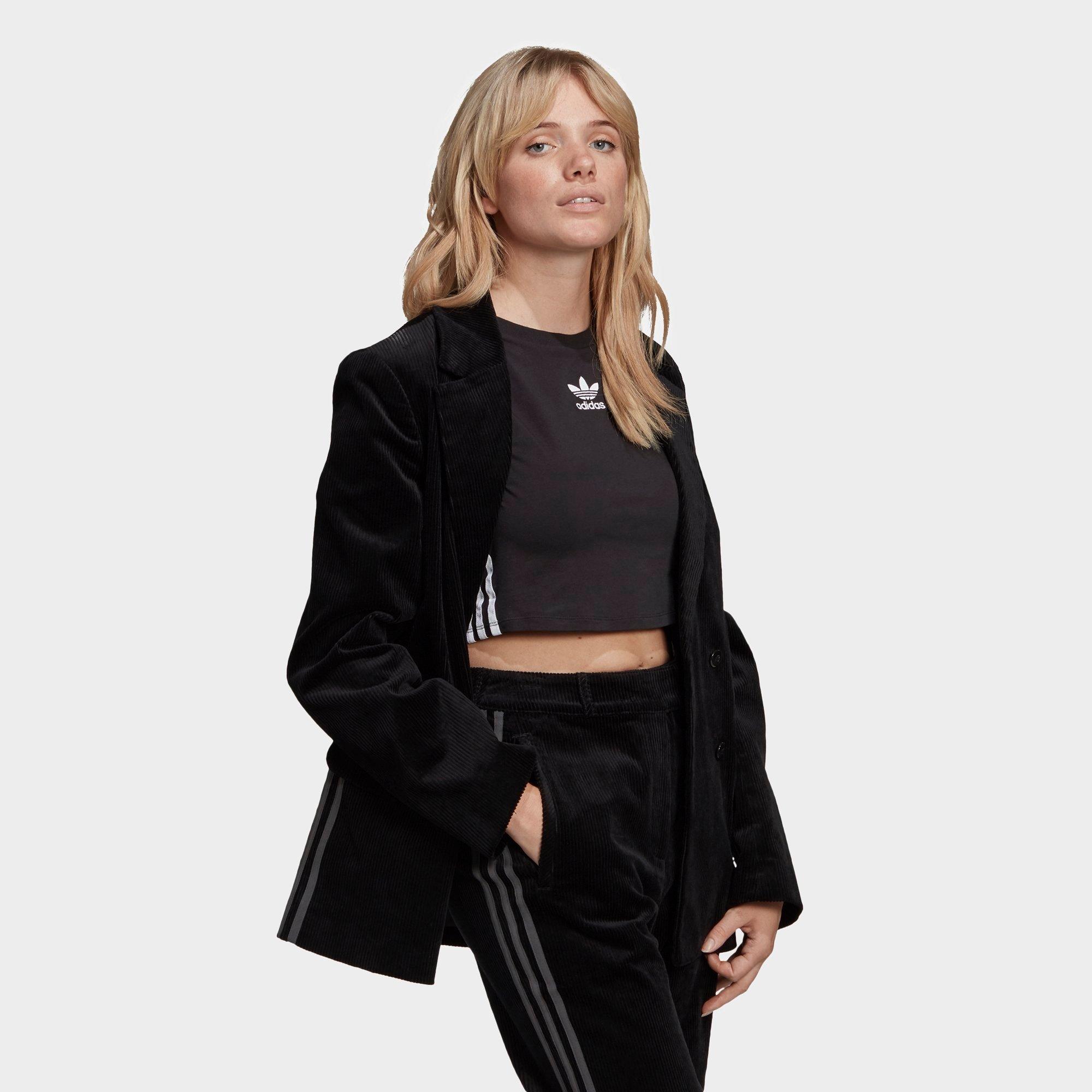 adidas black velvet jacket