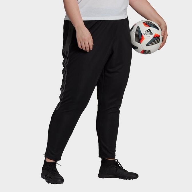 adidas Tiro Half-Zip Fleece Sweatshirt (Plus Size) - Black