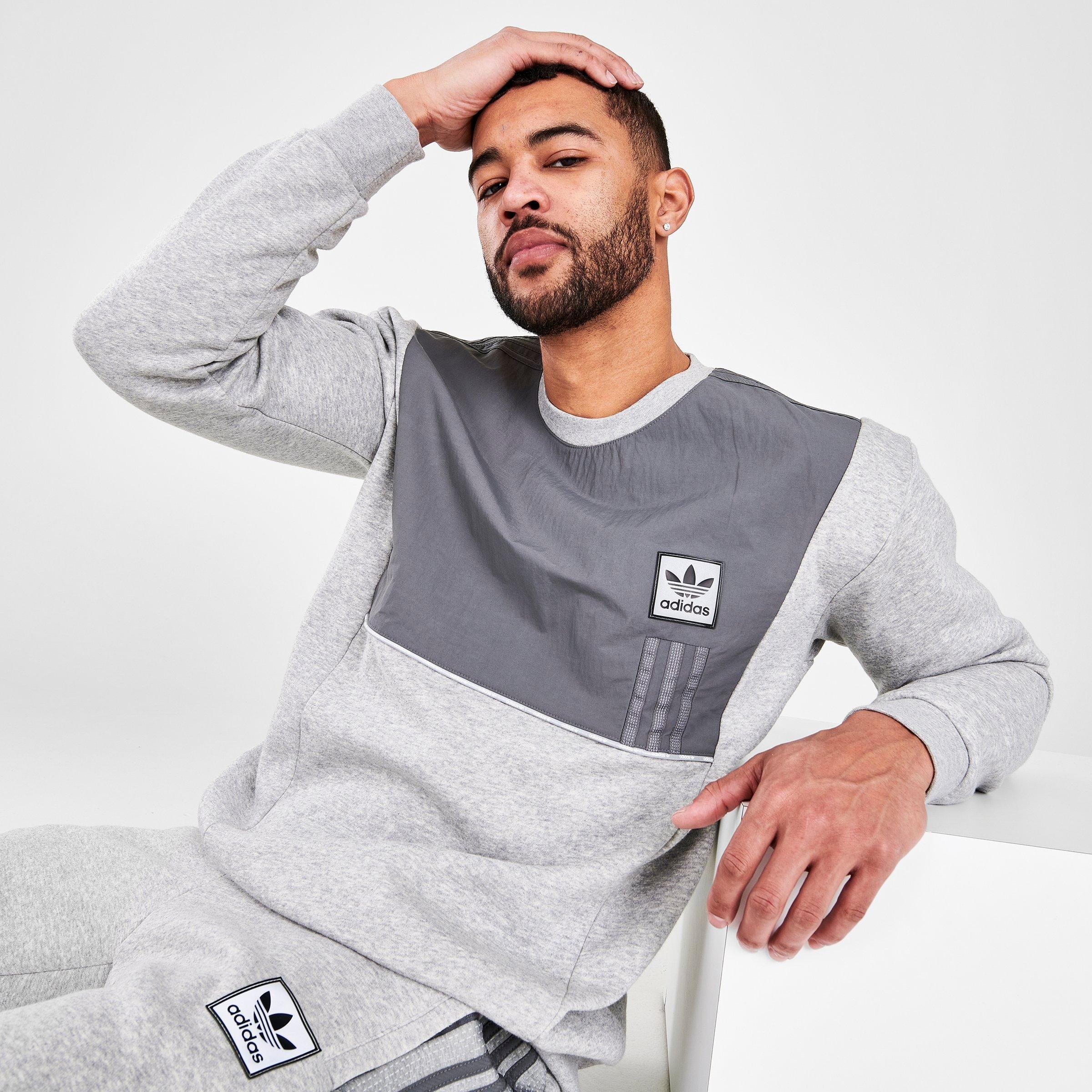 adidas panel crew sweatshirt